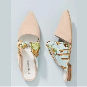 NIB Anthropologie Jeffrey Campbell Charlin Bow Mules 7.5